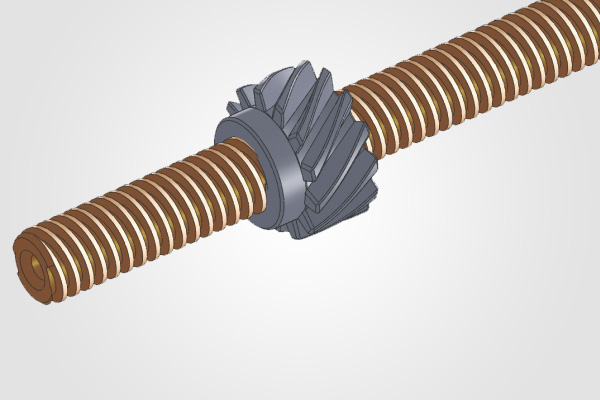 Brass Screw & Worm Wheel for Imersion Roll